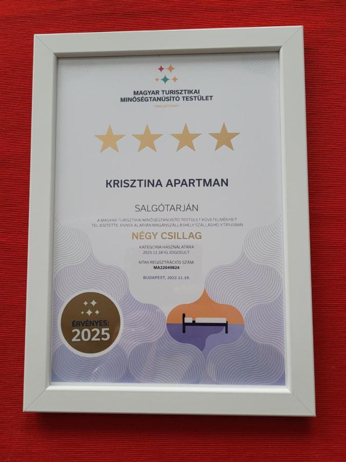 Krisztina Apartman Leilighet Salgótarján Eksteriør bilde